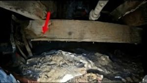 Crawlspace inspection showing plumbing, framing, and moisture conditions beneath a home in Santa Ana, CA